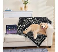 2026 Astrology Birthday Blanket - Unique Chenille Knitwear Gift for Friends, Boxed Gift with Lucky Color Constellation Design, 130x150cm (Pisces - Purple/Crab - White)