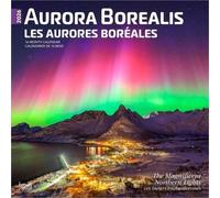 Aurora Borealis | 2026 12 x 24 Inch (Hanging) Monthly Square Wall Calendar | Foil Stamped Cover | English/French Bilingual | Plastic-Free | BrownTrout | USA Alaska Northern Lights