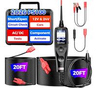 2026 Autel PowerScan PS100 Power Circuit Probe Tester, 12-24V Automotive Electrical Open/Short Breaker Finder, Component Activation Test Tool, AC/DC Trailer Relay Fuse Test, 40FT Cable, for 99% Cars