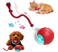 2026 Automatic Fetch Ball for Dogs & Cats - Smart 360° Rolling Pet Toy, Fast Moving Interactive Toy for Playtime, Ideal for Small Pets (Red)