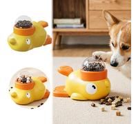 2026 Automatic Interactive Cat Feeder to Avoid Food Waste to Promote Game; Slow Feeding Puzzle for Cats Stimulation (Yellow,