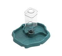2026 Automatic Water Dispenser Feeding Bowl for Reptile Blue Sea Turtle with Integrated Water Reservoir for Terrariums (Blue, One Size)
