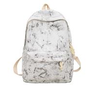 2026 Backpack A fashionable casual commuter backpack for middle and high school students, White, standard size, Tote Backpacks