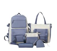 2026 Backpack Casual Backpack Set for Students, Lightweight Durable Daypack with Multiple Pockets, Stylish Unisex Bookbag for Teens and Kids, blue, standard size, Rucksack Backpacks