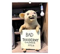 2026 Bad Taxidermy Wall Calendar, Hilariously Awful Taxidermy Collection, 12 Month Unique Bad Taxidermy Calendar, White Elephant Prank Gifts (1pcs)
