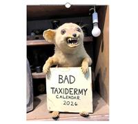 2026 Bad Taxidermy Wall Calendar - Weird, Gross & Hilariously Awful Taxidermy, 12 Months of Funny Animal Fail Photos Calendar, Prank Gifts, White Elephant Christmas Gifts (1PC)