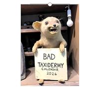 2026 Bad Taxidermy Wall Calendar - Weird, Gross & Hilariously Awful Taxidermy, A4 Size Monthly Planner, Weird Animal Fails Calendar, With 12 Fails Animal Art Illustrations, Gag Gifts