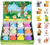 2026 Bath Bombs with Surprise Inside, Natural Bath Bombs with Mega Bubbles & Surprise Inside, 12 Pack Kids Bath Bombs Gift Set with Ocean Toys Inside, Skin-Friendly Bathing Kit for Boys & Girls (#B)