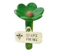 2026 Bee Watering Station for Garden - Flower Shaped Bee Watering Station, Drinking Cups Bee Watering Stations for Outside, Hexapod Little Flowers Drinking Water for Yard, Lawn, Patio Decor (GN)