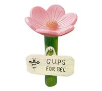 2026 Bee Watering Station for Garden - Flower Shaped Bee Watering Station, Drinking Cups Bee Watering Stations for Outside, Hexapod Little Flowers Drinking Water for Yard, Lawn, Patio Decor (PK)