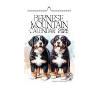 2026 Bernese Mountain Dog Wall Calendar, A4 Size 21.0 x 29.7 cm, Monthly Format with UK & US Holidays,Bernese Dog 2026,Handmade,Dog Calendar,Bernese Dog Gifts,Bernese Puppy,Dogs 2026