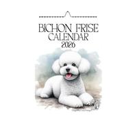 2026 Bichon Frise Wall Calendar, A4 Size 21.0 x 29.7 cm, Monthly Format with UK & US Holidays, Metal Binding,Bichons,Handmade,Dog Calendars 2026,Dogs 2026,Bichon Frise Gifts,Bichons Gifts