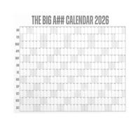 2026 Big Dry Erase Wall Calendar, Full Year 12 Month Overview with Color-Coding System, Reusable Yearly Planner for Family Scheduling, Goal Tracking & Home Office Organization