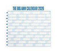 2026 Big Dry Erase Wall Calendar, Full Year 12 Month Overview with Color-Coding System, Reusable Yearly Planner for Family Scheduling, Goal Tracking & Home Office Organization