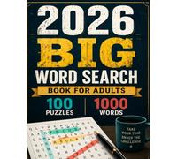 2026 Big Word Search Book for Adults: 1000 Everyday English Words | Easy-to-Read Large Print | Fun and Relaxing Brain Games for Adults and Seniors