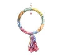 2026 Bird Swing Rope for Bird Cage, Hanging for Birds, Bird Cage Accessories, Small Birds, Including Parakeets Lovebirds, Sizes: 14 cm or 18 cm (Multicolour1, 18 cm x 32 cm)
