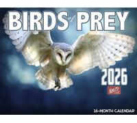 2026 Birds of Prey Wall Calendar 16-Month X-Large Size 14x22, Best Eagle, Hawk, Owl by The KING Company-Monster Calendars