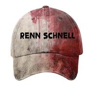 2026 - "Blood Splash Print Cap for Halloween for Men Women, Perfect for Holiday Costume Parties" Peaked Cap Men's Hunting (One Size)