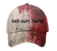 2026 - "Blood Splash Print Cap for Halloween for Men Women, Perfect for Holiday Costume Parties" Peaked Cap Men's Hunting (Dark Purple, One Size)