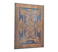 2026 Michelangelo, Handwriting (Embellished Manuscripts Collection) Ultra 12-month Verso Hardcover Flexi Dayplanner 2026 (Wrap Closure)