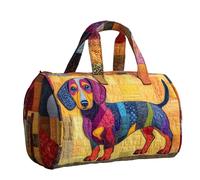 2026 Bohemian Embroidery Weekend Bag Bus Hippie Van Quilted Duffle Bag with Top Handle Adjustable Strap Bags Boho Retro Style Travel Bags Multifunctional Portable Beach Handbag