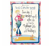 2026 Born to Shop A3 Family Wall Calendar