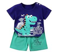 2026 Boys Girls Short Sleeve T Shirts Set 2 Piece Set Football Dress Kids Boys Girls, D, 6-12 mois