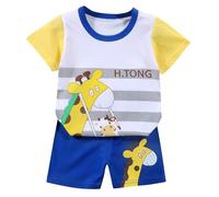 2026 Boys Girls Short Sleeve T Shirts Set 2 Piece Set Football Dress Kids Boys Girls, G, 6-12 mois