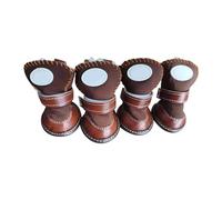 2026 Breathable, Reflective Dog Shoes for Small to Medium Dogs, Pack of 4, with Adjustable Straps for Outdoor Walks, Hot Asphalt Rainy Days (5 Sizes) (BW3, 23 x 14 cm)