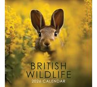 2026 British Wildlife 12" x 12" Square Hanging Wall Calendar with Stunning Nature Scenery of Brtian's Beautiful Animals - No Plastic, Environmentally Friendly. Daily, Weekly, Monthly 12 Month Planner