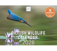2026 British Wildlife Calendar - Nature & Animal Wall Calendar UK - Printed in the UK