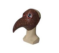 2026 Brown Steam Punk Retro Plague Bird Cosplay Mask Latex Overhead Cosplay Mask Halloween Cosplay Props