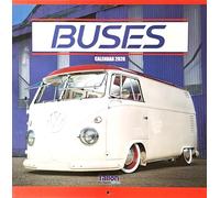 2026 Buses Camper Vans Square Wall Calendar 16 Months Retro Vintage Classic Original Old 60s 70's 80's Home Kitchen Christmas Birthday New Year