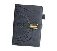 2026 Business Daily Planner 365 Sheets PU Texture Thick Linen Paper Small Portable Design Work Efficiency Tool Planner