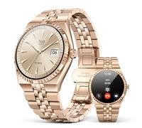 2026 Business Smart Watch, 1.32" AMOLED HD Screen, Bluetooth 5.4 Calls, Stainless Steel Strap, 160+ Sports Modes, Fitness Watch with Heart Rate/SpO2/Sleep/Blood Pressure Monitor, iOS and Android Gold