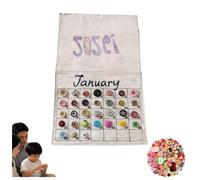 2026 Button Calendar - Interactive DIY Countdown Calendar with Fabric Board & Buttons, Unique Mindful Daily Tracker for Home Office Desk, Creative Slow Living Gift (1pc)