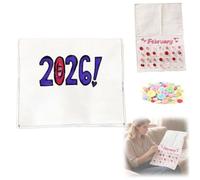 2026 Button Calendar: Stitch Your Year One Button At A Time Sewing Buttons Monthly Wall Calendars Craft Kit for Craft Lovers Family(Calendar+Buttons*400)