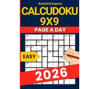 2026 Calcudoku Puzzle Book - 365 Easy Mathdoku Puzzles (9×9 Grid): One Puzzle a Day - Beginner-Friendly Logic Challenges with 2 Puzzles Per Page - Large Print, 6×9 Format
