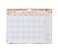 2026 Calendar - 18-Month Planner with Hard Binding and Floral Pattern - Wall Calendar for 18 Months 2026-2027 - For Office, Daily Lessons, School, Work, Home and New Year Planning