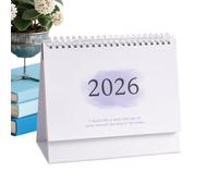 2026 Calendar, 2025 Desk Organizer with Wire Binding for Monthly Planning, Aesthetic Schedule Book with Writing Space, Functional Time Management Accessory for Home, School, Dorm, Business
