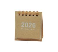 2026 Calendar 2026 Desk Calendar Simple Small Creative Coil Daily Scheduler Table Planner 2026 Monthly Calendar(Cream colored)