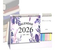 2026 Calendar, 2026 Monthly Desk Calendar from January to December - 12 Month Monthly Planner for Office with Large Ruled Blocks for Tasks, Agenda for Planning in