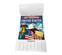 2026 Calendar - 250 Years America Wall Calendar, 2026 Diary Monthly Planner for School Office Teacher Home Living Room Family