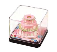 2026 Calendar - 3D Desk Calendar for Home Decor, Birthday Cake Paper Sculpture with Notepad Design, Monthly Planner for Office, School, Dorm, Kids, Adults, Teacher, 8.7x8.7x6.63cm