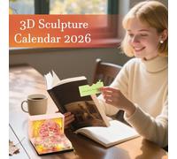 2026 Calendar - 3D Sculpture Calendar 2026, Nature Theme Flowers Trees Houses Tearable Memo for Home Class Teachers Study