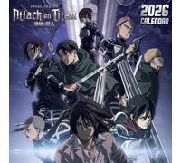 2026 CALENDAR ATTACK ON TITAN MONTH TO VIEW SQUARE WALL CALENDAR OFFICIAL PRODUCT
