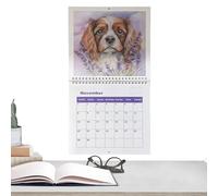2026 Calendar | Cartoon Puppy Tracker Planner | Family Calendar 12 Months | For Holiday Tracking Appointment Making Home School Appointments For Wall And Office