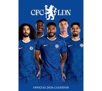 2026 CALENDAR CHELSEA FC MEN'S MONTH TO VIEW A3 WALL CALENDAR OFFICIAL PRODUCT