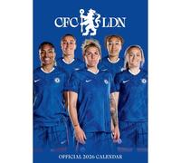 2026 CALENDAR CHELSEA FC WOMEN'S MONTH TO VIEW A3 WALL CALENDAR OFFICIAL PRODUCT