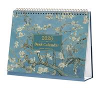 2026 Calendar - Desk Calendar from Jan. to Dec. 2026, Calendar 2026 with Holiday Reminders, Monthly Memo & Large Unruled Blocks, 25 x 20.5 x 8 cm - Almond Blossom